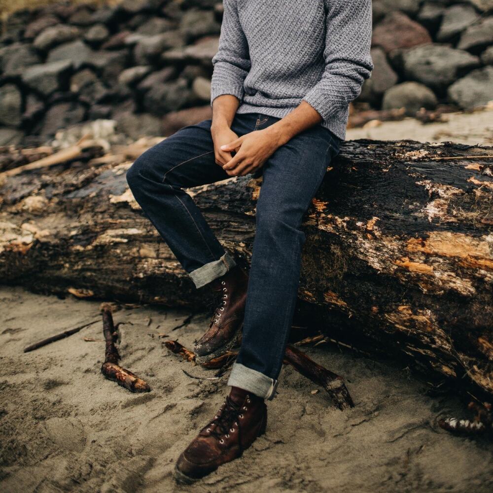 TAYLOR STITCH The Slim Jean in Rigid Organic Selvedge Indigo Huckberry 30 $178